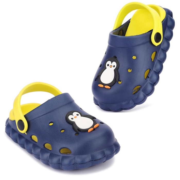 Blue kids clogs